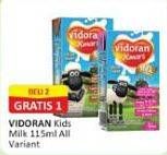 Promo Harga VIDORAN Xmart UHT All Variants 115 ml - Alfamart