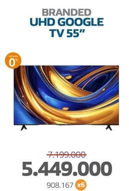 Branded LED TV  Diskon 24%, Harga Promo Rp5.449.000, Harga Normal Rp7.199.000, 55