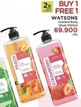 Promo Harga WATSONS Scented Body Wash 1 ltr - Watsons