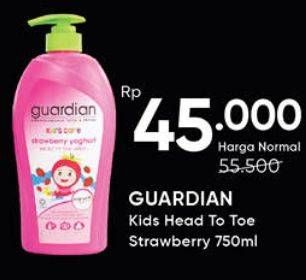 Promo Harga GUARDIAN Kids Yogurt Head To Toe Strawberry 750 ml - Guardian