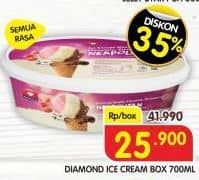 Promo Harga Diamond Ice Cream All Variants 700 ml - Superindo