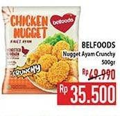 Promo Harga Belfoods Nugget Chicken Nugget Crunchy 500 gr - Hypermart