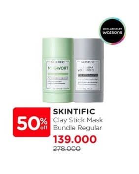 Promo Harga Skintific Clay Stick Mask Bundle Regular  - Watsons