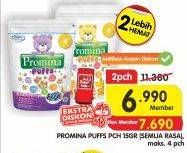 Promo Harga PROMINA Puffs All Variants per 2 pouch 15 gr - Superindo