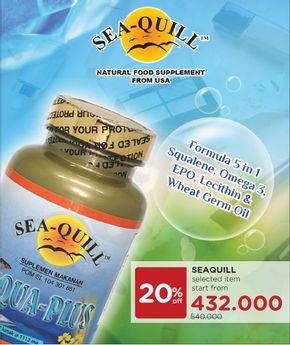 Promo Harga SEA QUILL Food Supplement Selected Item  - Watsons