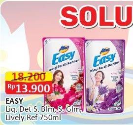 Promo Harga ATTACK Easy Detergent Liquid Sparkling Blooming, Lively Energetic, Sweet Glamour 750 ml - Alfamart