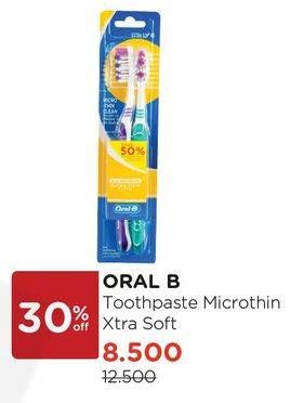 Promo Harga ORAL B Toothbrush All Rounder Microthin Extra Soft  - Watsons