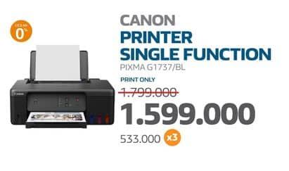 Promo Harga Canon Pixma G1737 - Printer Ink Tank  - Electronic City