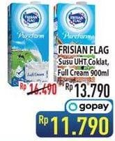 Promo Harga FRISIAN FLAG Susu UHT Purefarm Full Cream 900 ml - Hypermart