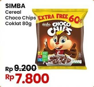 Promo Harga Simba Cereal Choco Chips Coklat 80 gr - Indomaret