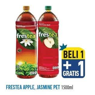 Promo Harga Frestea Minuman Teh Jasmine, Apple, Original 1500 ml - Hypermart