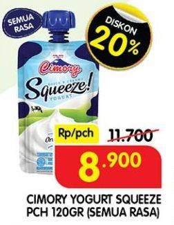 Promo Harga CIMORY Squeeze Yogurt All Variants 120 gr - Superindo