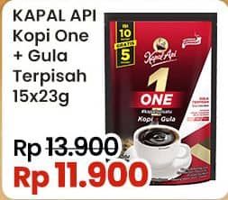 Kapal Api Kopi One + Gula Terpisah