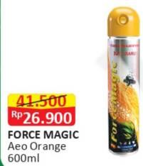 Promo Harga FORCE MAGIC Insektisida Spray Orange 600 ml - Alfamart