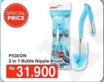 Promo Harga PIGEON Bottle & Nipple Brush 1 pcs - Hypermart