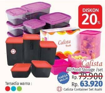 Promo Harga CALISTA Food Container All Variants  - LotteMart