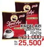 Promo Harga Kapal Api Kopi Bubuk Special Mix per 20 sachet 25 gr - LotteMart