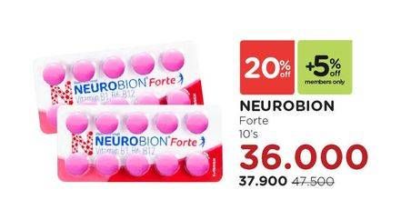 Promo Harga NEUROBION Forte  10 pcs - Watsons