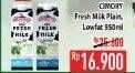 Promo Harga CIMORY Fresh Milk Full Cream, Low Fat 950 ml - Hypermart
