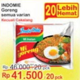 Promo Harga Indomie Mi Goreng Kecuali Cakalang 82 gr - Indomaret