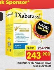 Promo Harga Diabetasol Special Nutrition for Diabetic Vanilla 1000 gr - Superindo