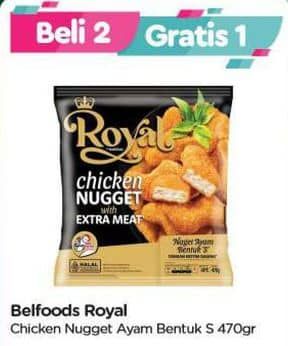 Promo Harga Belfoods Royal Nugget Chicken Nugget S 500 gr - TIP TOP