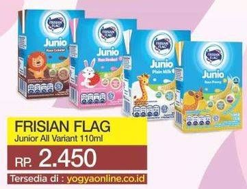 Promo Harga FRISIAN FLAG Susu UHT Junio All Variants 110 ml - Yogya