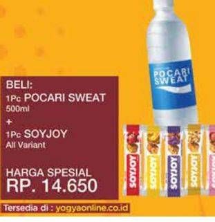 Promo Harga Pocari Sweat 500ml + Soyjoy All Variant   - Yogya