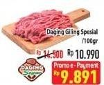 Promo Harga Daging Giling Sapi Spesial per 100 gr - Hypermart