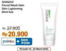 Promo Harga SHINZUI Facial Wash Skin Lightening 80 ml - Indomaret