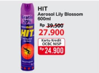 Promo Harga HIT Aerosol Lilly Blossom 675 ml - Alfamart