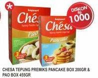 Promo Harga CHESA Pancake Mix 200gr / Tepung Premiks Pao 455gr  - Superindo