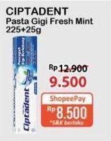 Promo Harga Ciptadent Pasta Gigi Maxi 12 Plus Fresh Mint 250 gr - Alfamart