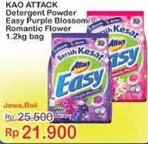 Promo Harga ATTACK Easy Detergent Powder Romantic Flower, Purple Blossom 1200 gr - Indomaret