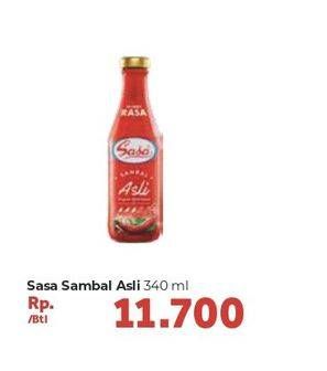 Promo Harga SASA Sambal Asli 340 ml - Carrefour