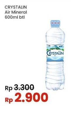 Promo Harga Crystalline Air Mineral 600 ml - Indomaret