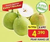 Promo Harga Pear Xiang Lie per 100 gr - Superindo