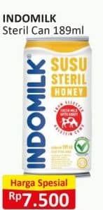 Promo Harga Indomilk Susu Steril 189 ml - Alfamart