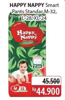 Promo Harga Happy Nappy Smart Pantz Diaper XL24, M32, L28 24 pcs - Alfamidi