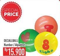 Promo Harga DECALL Ball Number Alphabet, Number  - Hypermart