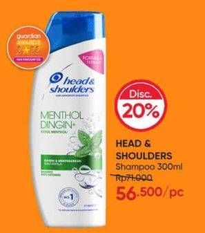 Promo Harga Head & Shoulders Shampoo 300 ml - Guardian
