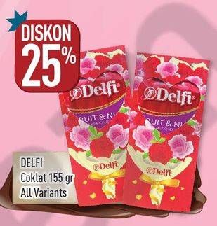 Promo Harga DELFI Chocolate All Variants 155 gr - Hypermart