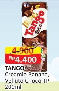 Promo Harga Tango Drink Creamio Banana Pudding, Velluto Italian Chocolate 200 ml - Alfamart