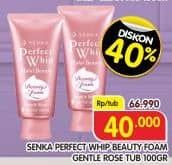 Promo Harga Senka Perfect Whip Facial Foam Halal Beauty Gentle Rose 100 gr - Superindo