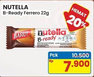 Promo Harga Nutella B-ready Ferrero 22 gr - Indomaret