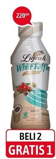 Promo Harga Luwak White Koffie Ready To Drink Original 220 ml - Alfamidi