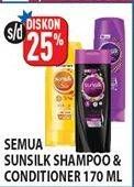 Promo Harga SUNSILK Shampo & Kondisioner 170 ml - Hypermart