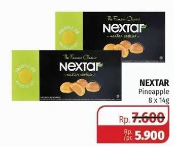 Promo Harga NABATI Nextar Cookies Nastar Pineapple Jam per 8 pcs 14 gr - Lotte Grosir