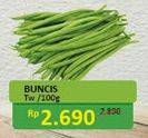 Promo Harga Buncis per 100 gr - Alfamidi