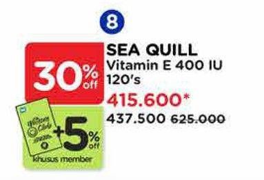 Promo Harga Sea Quill Vitamin E 400 IU 120 pcs - Watsons